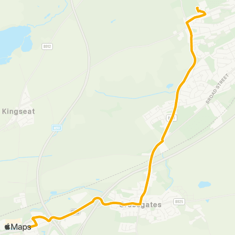 Stagecoach East Scotland Beath High School - Halbeath Main Street map