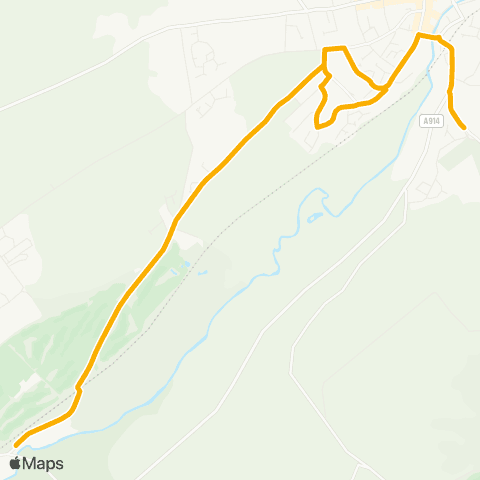 Stagecoach East Scotland Castlehill Primary School - Railway Sta map
