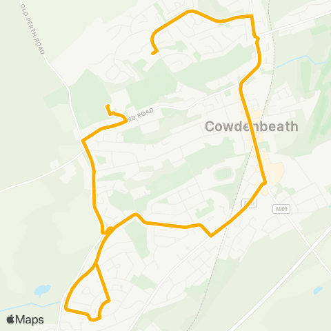 Stagecoach East Scotland Beath HS - Foulford Primary School map
