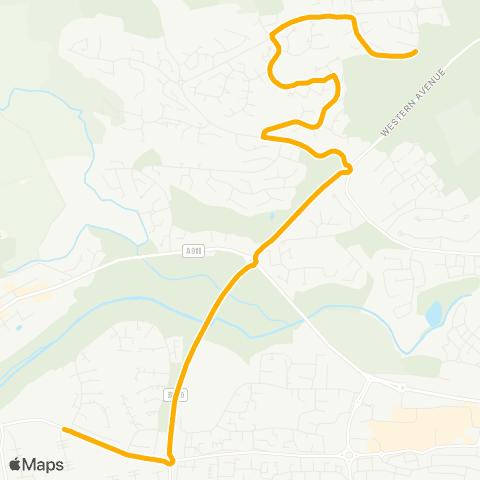 Stagecoach East Scotland Guthrie Court - Glenwood High School map