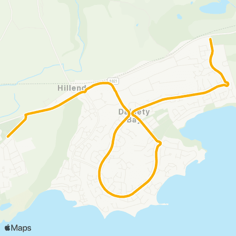 Stagecoach East Scotland Dalgety Church Yard - High School map