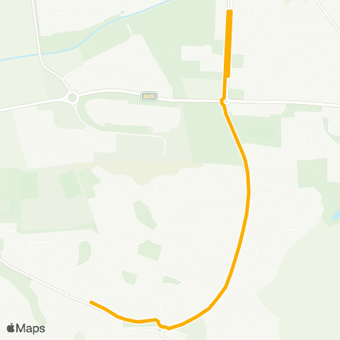 Stagecoach East Scotland Hilton Road - King's Road Primary School map
