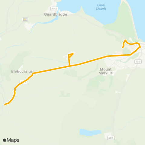Stagecoach East Scotland New Madras College - Post Office map
