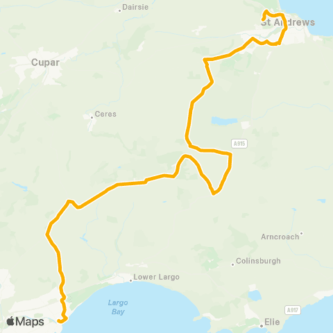 Stagecoach East Scotland New Madras College - Bus Station map