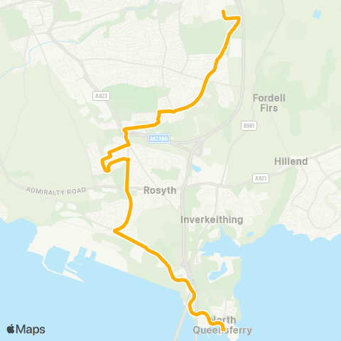 Stagecoach East Scotland Battery Rd Turning Circle - Dunfermline Learning Campus map