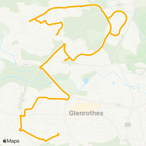 Stagecoach East Scotland St Pauls PS Bus Bay - Piper Dr map