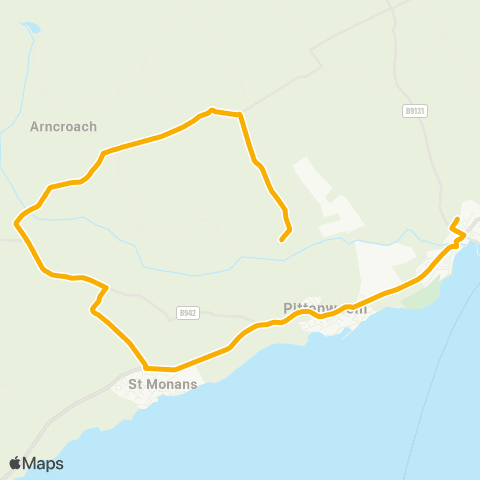 Stagecoach East Scotland Madeira Holiday Cottages - Waid Community Campus map