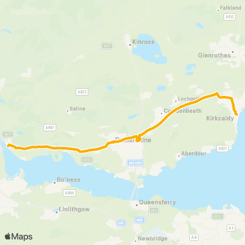 Stagecoach East Scotland Bus Sta - Glenrothes Bus Sta Arrival Bay map