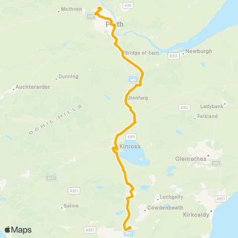 Stagecoach East Scotland Park & Ride Arrival Bay - Bus Station map