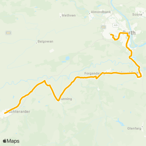 Stagecoach East Scotland Aytoun Hall - Bus Station map