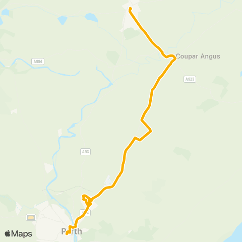Stagecoach East Scotland Wellmeadow - Park map