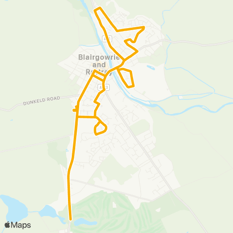 Stagecoach East Scotland Wellmeadow - Wellmeadow map