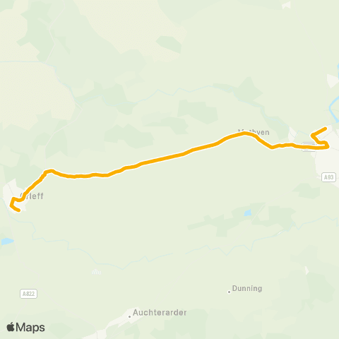 Stagecoach East Scotland Bus Depot - School Bus Park map
