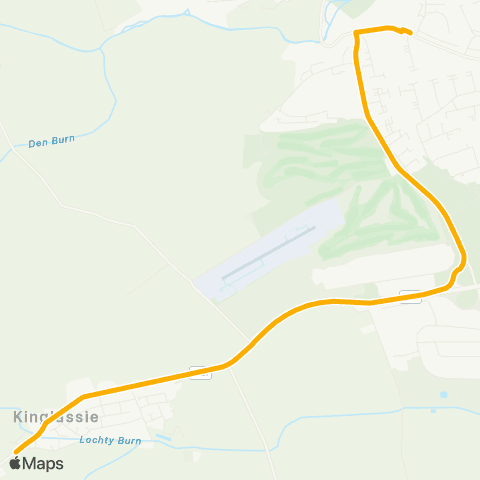 Stagecoach East Scotland Glenwood High School - West End map