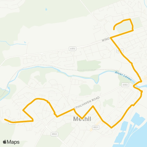 Stagecoach East Scotland St Agathas P Sch - Ashgrove Court map
