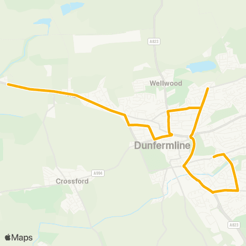 Stagecoach East Scotland St Margaret's PS - Dean Ridge map
