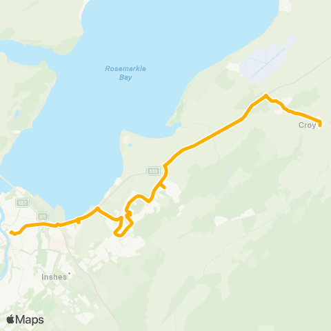 Stagecoach Bluebird Queensgate - Ardcroy Road map