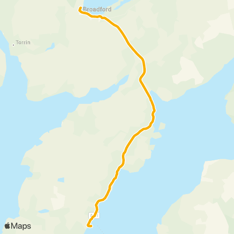 Stagecoach Bluebird Somerled Square - New Broadford Hospital map