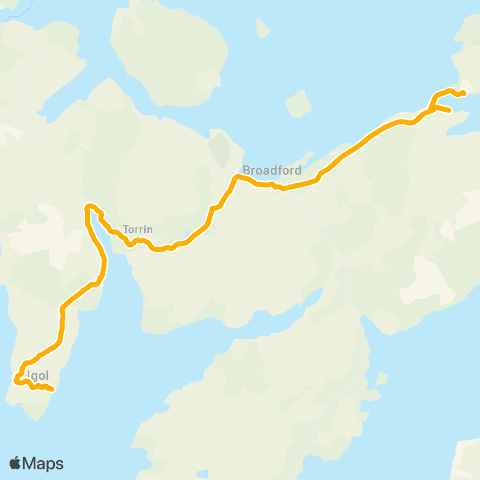 Stagecoach Bluebird Harbour Slipway - Glasnakille map