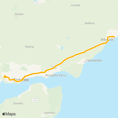 Stagecoach East Scotland Ninewells Hospital - Bus Station map