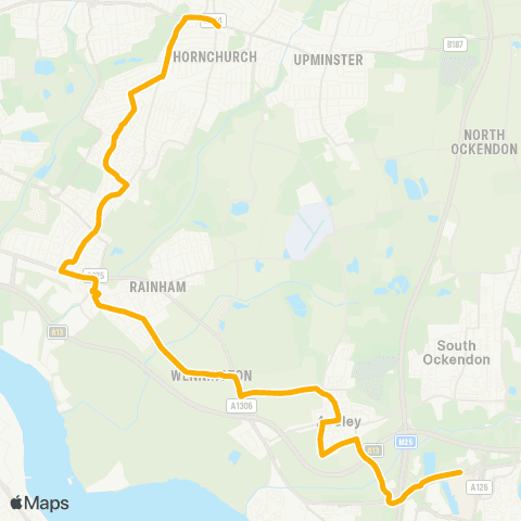 Stagecoach London Hornchurch Town Centre - Bus Station map