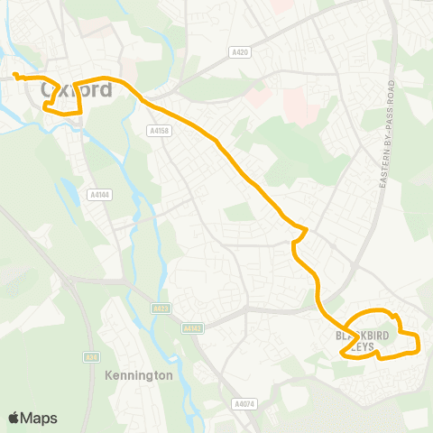 Stagecoach Oxfordshire Sandy Lane West - Railway Station map