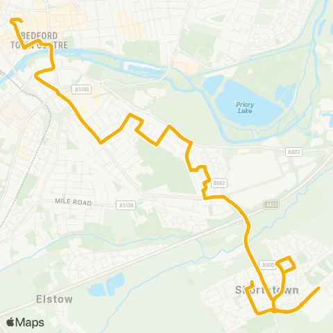 Stagecoach East North Drive - Bus Station map