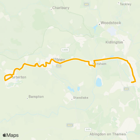 Stagecoach Oxfordshire Frideswide Square - Crossroads map