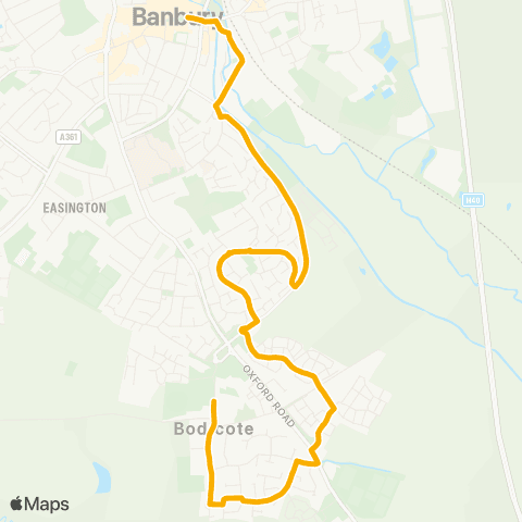 Stagecoach Oxfordshire Bodicote House - Bridge Street map