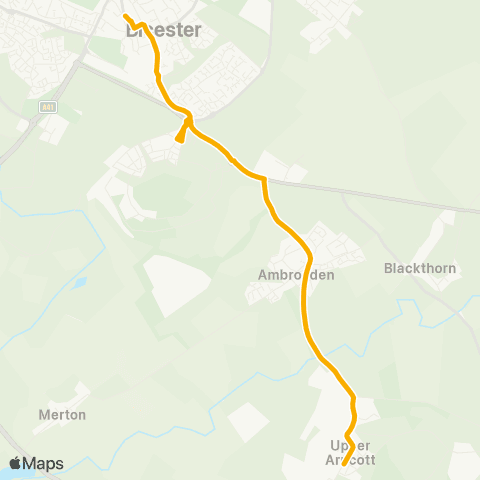 Stagecoach Oxfordshire Bullingdon Prison - Pioneer Square map