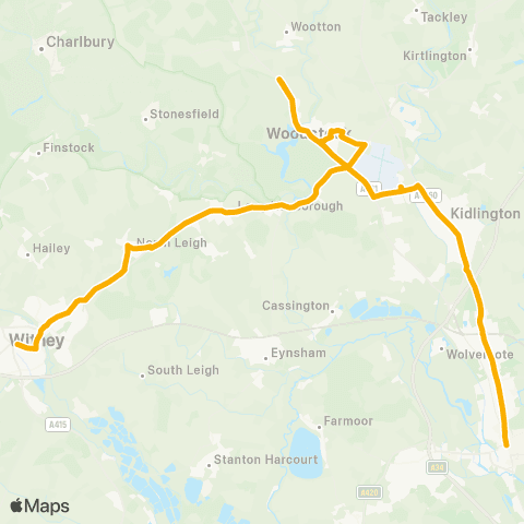 Stagecoach Oxfordshire Magdalen Street - Bus Garage map