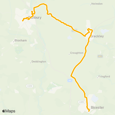 Stagecoach Oxfordshire Bus Station - Bicester Village Station map