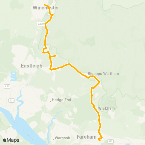 Stagecoach South Sea Lane - Barfoots of Botley map