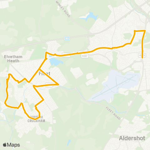 Stagecoach South Sixth Form College - Downsland Copse map