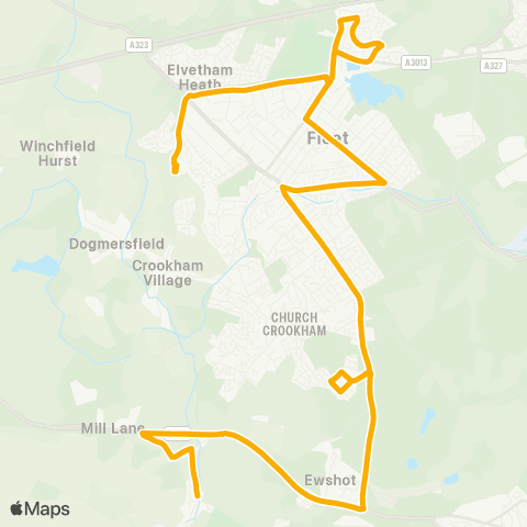 Stagecoach South Calthorpe Park School - Greensprings map