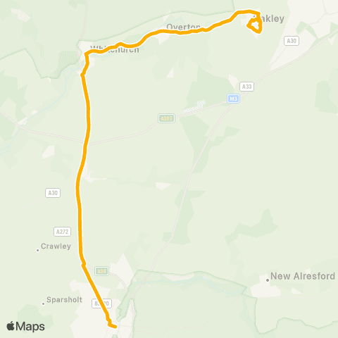 Stagecoach South Itchen Close - Bus Station map