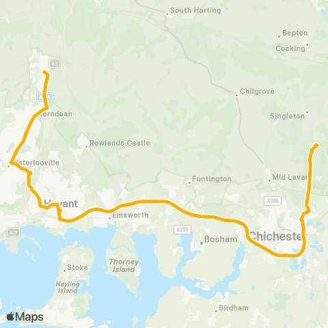 Stagecoach South Drift Road Shops - Race Course map