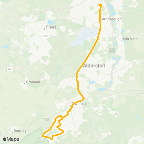 Stagecoach South Westfield Lane - Sixth Form College map