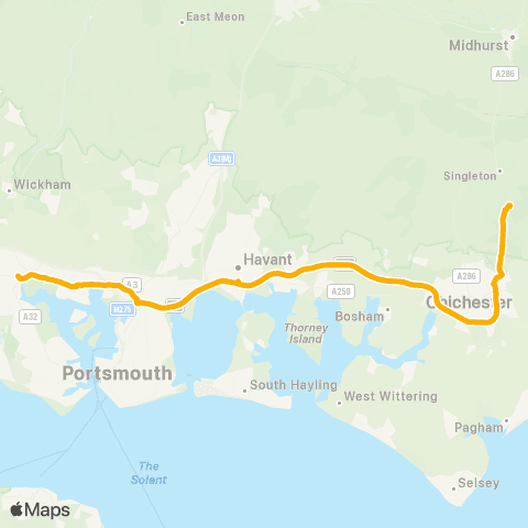 Stagecoach South Bus Station - Race Course map