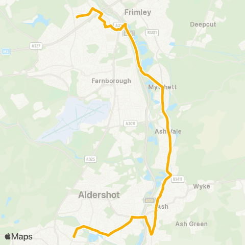 Stagecoach South All Hallows School - All Saints Church map