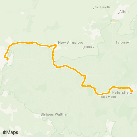 Stagecoach South Tesco Superstore - Endless Street map
