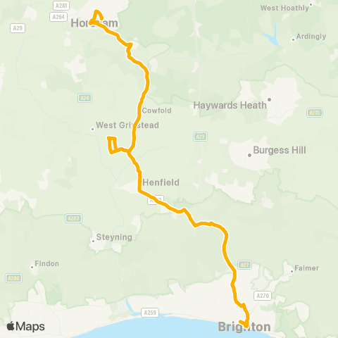 Stagecoach South Churchill Square - Railway Station map