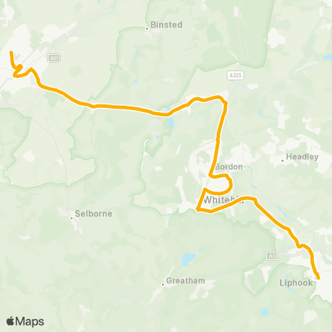 Stagecoach South Sainsburys - Alton College map