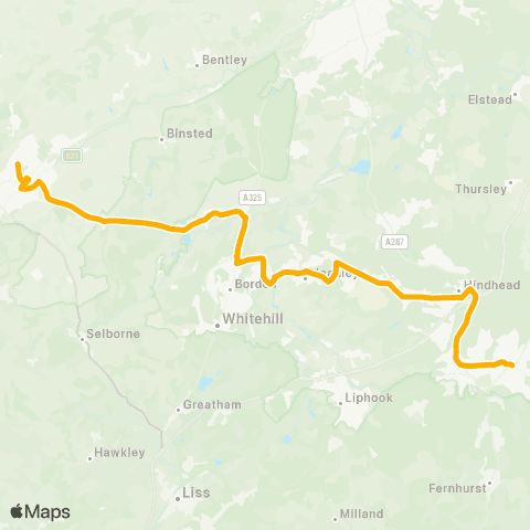 Stagecoach South Alton College - The Square map