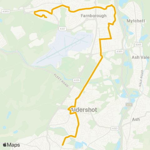 Stagecoach South Morrisons - All Hallows School map