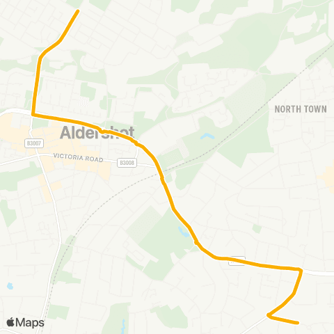 Stagecoach South Steeles Road - Heron Wood Road map