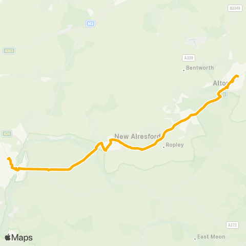 Stagecoach South Rail Station - The Broadway map