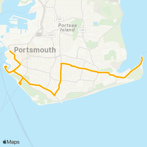 Stagecoach South The Hard Interchange - Lifeboat Station map
