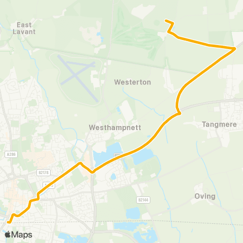 Stagecoach South Rail Sta Events Stop - Goodwood Revival map