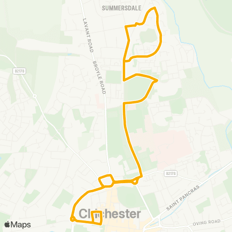 Stagecoach South Cathedral - Cathedral map